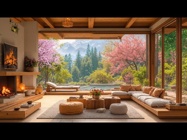 Tranquill Jazz in Cozy Spring Living Room Ambience 🌸 Relaxing Jazz Instrumental Music for Unwinding