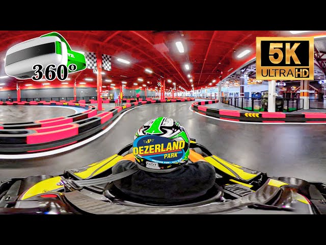 First run on the Dezerland Action park Orlando Go Kart Track in 5K 360º VR