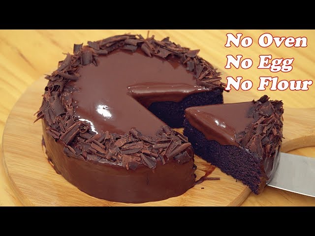 No Oven Chocolate Cake [Only 3 Ingredients]