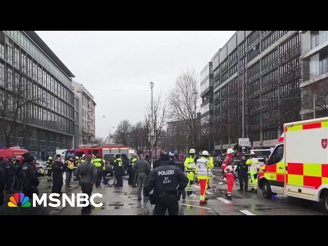 At least 28 injured after car drives into crowd in Munich