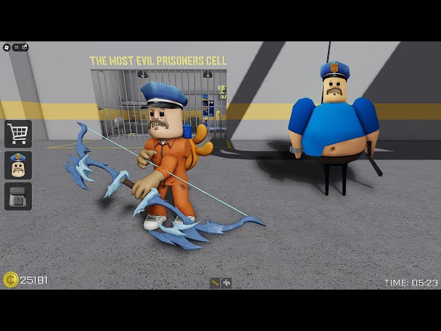 HARD MODE - Play with ITEMS in Barry Prison Run! Roblox #obby