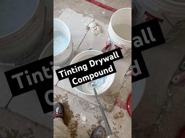 Do You Tint Your Drywall Mud? #drywall #tipsandtricks #diy