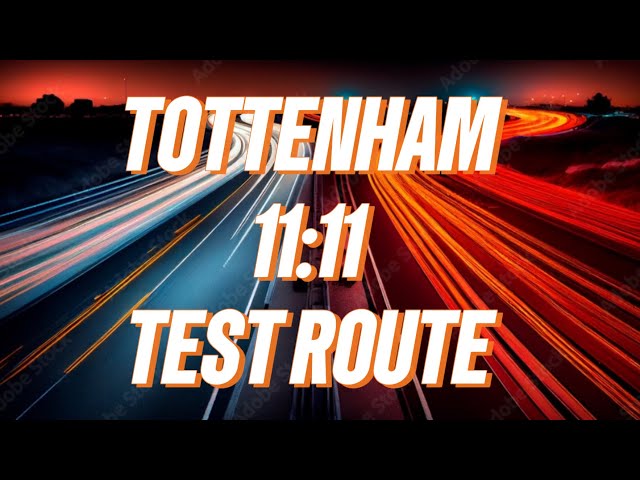 TOTTENHAM TEST ROUTE WITH SPEED LIMITS AND BUS LANE TIMES