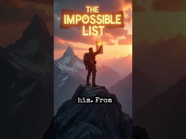 The Impossible List #motivation  #motivational  #lessonablestory  #inspirationstory  #mindset