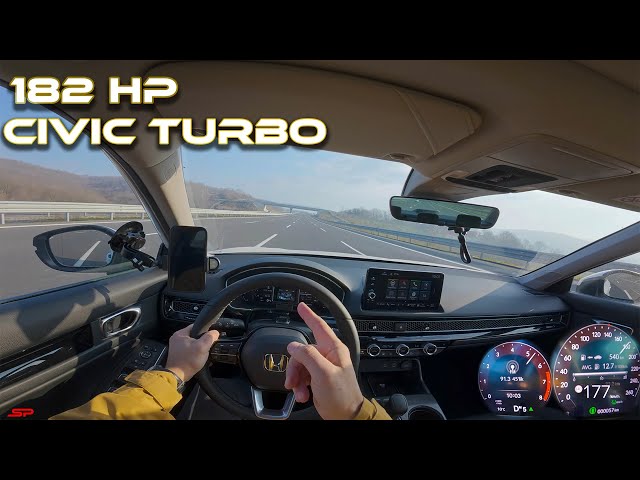 2025 HONDA Civic 1.5 TURBO 182 HP - Autobahn Review I 4K