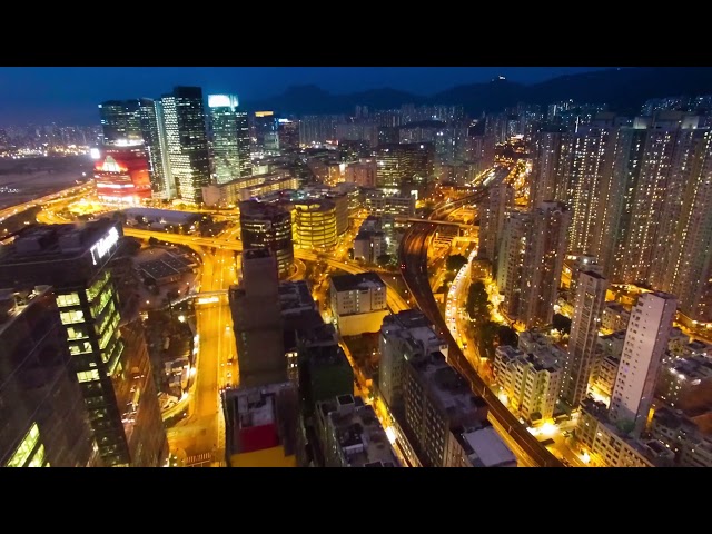 Night city 4K UHD City view, Beautiful Relaxing Music