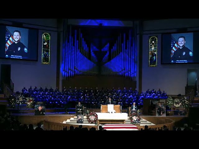 Hundreds attend funeral for fallen Roswell police officer