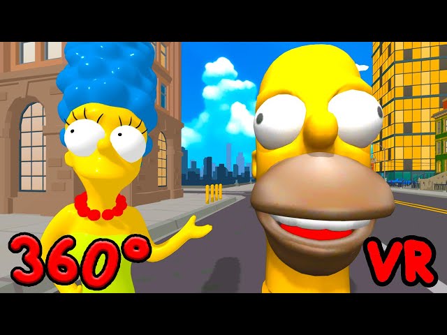 Homer's Bad Day in 360° with Funny Music