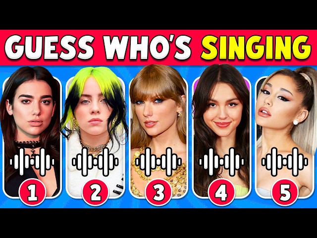 Guess Who's Singing 🎤🔥🎶 | Female Celebrity Edition | Taylor Swift, Billie Eilish, Doja Cat