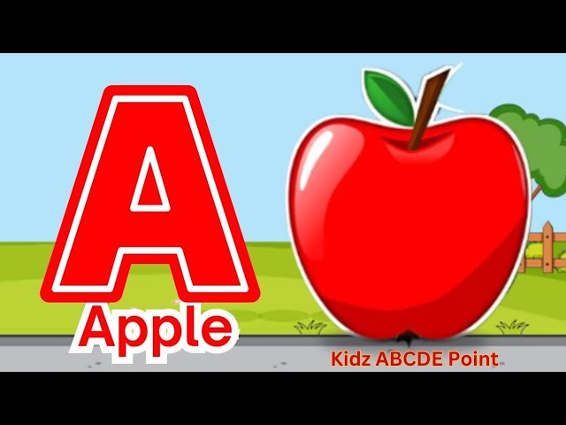 Ponies song with two words -a for apple ABCD alphabet songs with sounds for children #chunchuntv