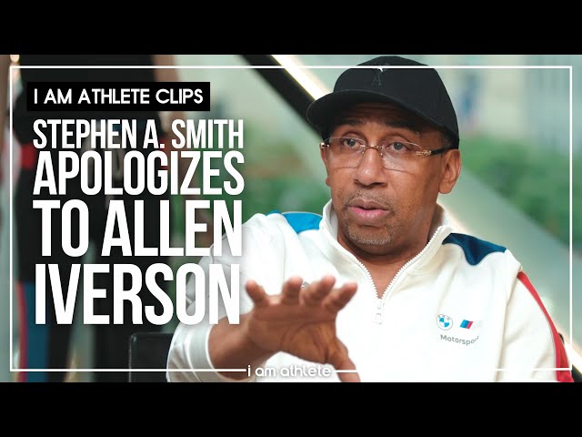 STEPHEN A. SMITH Offers Up Apology To Allen Iverson and Glenn Robinson | I AM ATHLETE CLIP