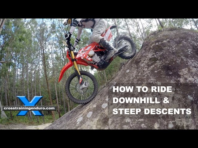 How to ride steep downhill descents on a dirt bike︱Cross Training Enduro