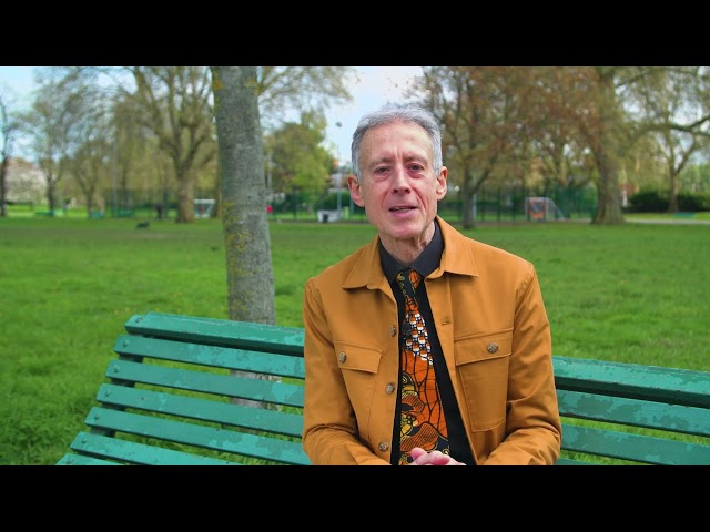 SMK Awards 2023, Peter Tatchell presents Long Term Achievement Award winner, Sarah Burrows