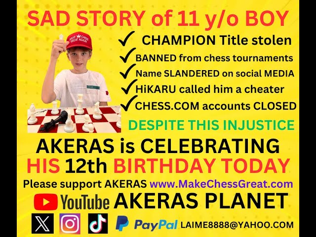 SAD STORY of CHESS PRODIGY AKERAS