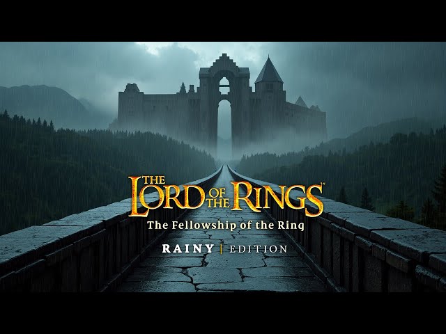 The Fellowship of the Ring (Lord of the Rings) With Rain 🌧️ | Full Audiobook 1 | For sleepy adults