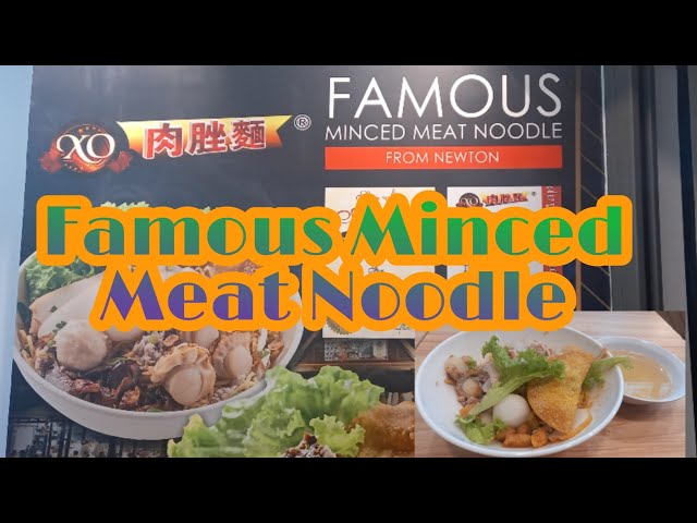 Famous Minced Meat Noodles from Newton || North City Point Singapore