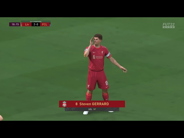 FIFA 22 FUT weekend league Steven Gerrard long shot goal