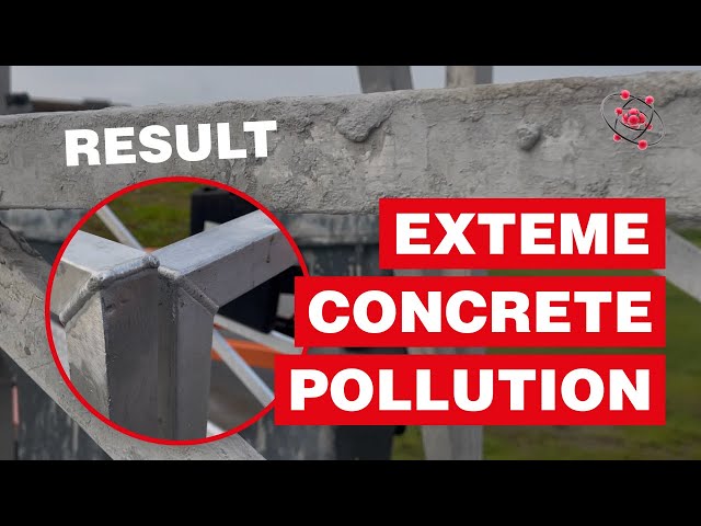 BOOM LIFT BASKET CLEANING: EXTREME CONCRETE CONTAMINATION