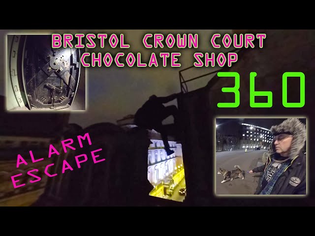 360 VR ESCAPE FROM ALARM Bristol old Crown Court Tunnels and Chocolate Shop