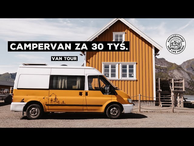 Śliczny TANI CAMPERVAN na bazie Ford Transit | VAN TOUR