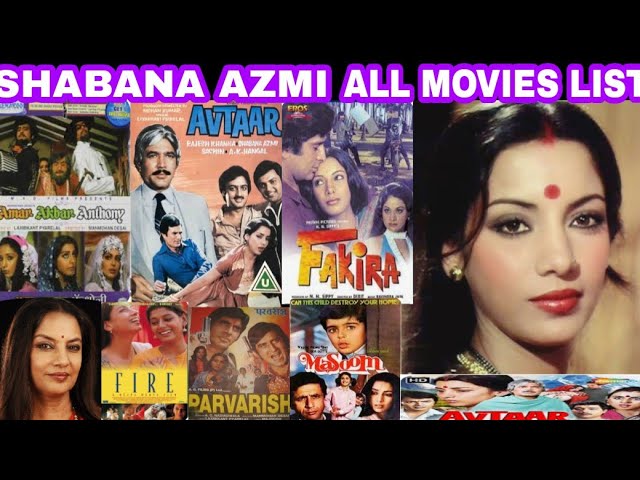 Shabana Azmi All Movies Name List|Shabana Azmi Filmography|shabana azmi movies name