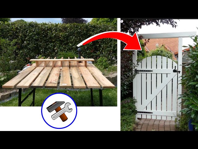 Wooden Garden Gate | How to Build a Fence Wooden Door DIY