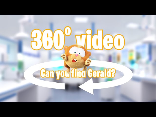 Where's GERALD?! 😁😲🥶🥼 | VR 360° video of Prof. Eggtop's Laboratory! #interactive #animation #science