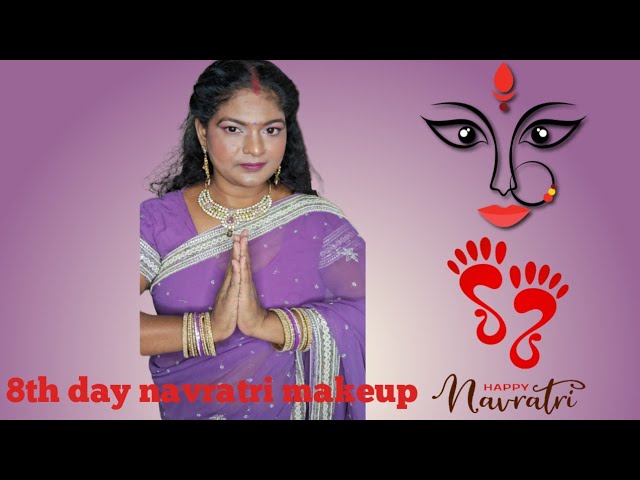 8th day Navratri makeup #makeupartist #navratrimakeup #trending