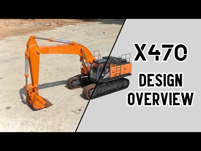 3D printed Excavator Design Overview - #X470 (Beta Version)