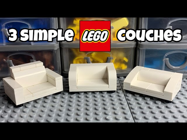 3 Simple LEGO Couches | Tutorial