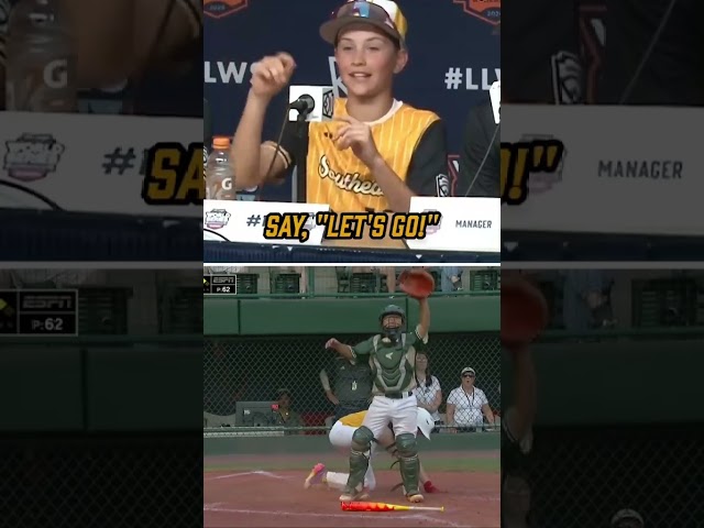 Hunter Alexander talks through his game-winning bunt in the LLBWS 🔥 #shorts