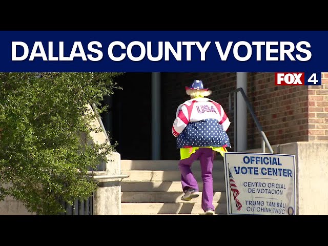 Voting on Election Day in Dallas County