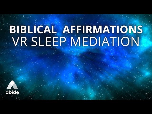 VR Bible Affirmations + Calm Rain Music [Listen Every Night]