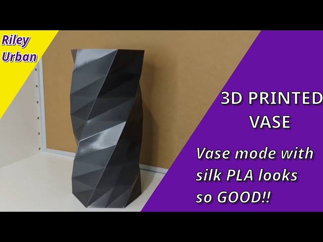 3D Printed Vase - Borderline Metal