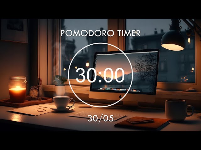 10-Hour Pomodoro 30/5 ★︎ Lofi Music Helps Study, Work Effectively ★︎ Focus Station