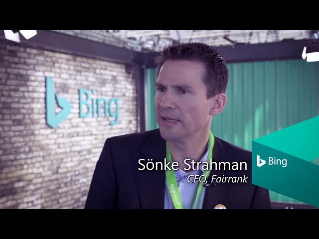 Sonke Strahman, CEO Fairrank on the Bing Partnership and Remarketing