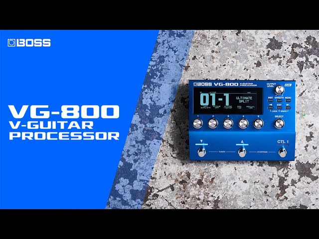 BOSS VG-800 V-Guitar Processor | Take Your Performances Beyond Reality