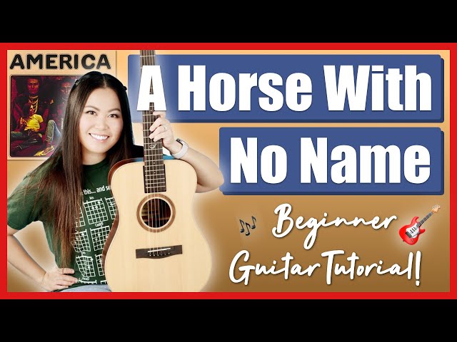 A Horse With No Name America EASY Guitar Lesson Beginner Tutorial | Chords, Strumming, Play-Along! 🎸