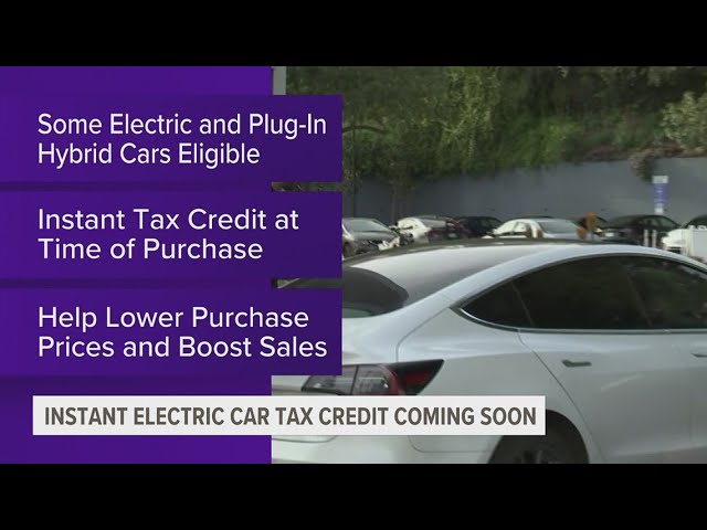 New instant tax credit in 2024 for purchasing new, used electric vehicles