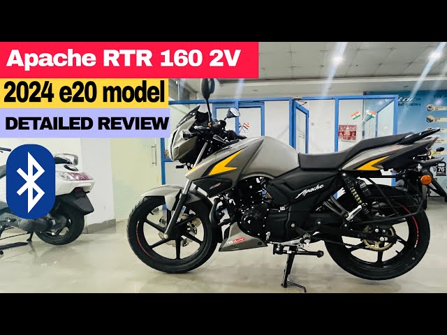 New TVS Apache RTR 160 2V 2024 BT Model Review || All updates Price and mileage #apachertr1602v