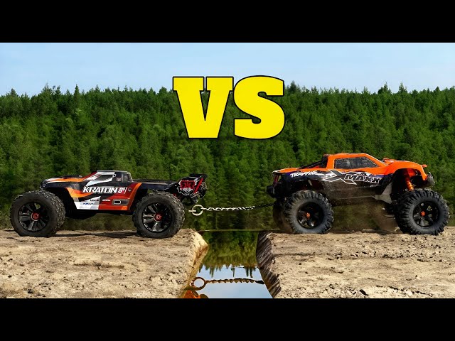 Traxxas X Maxx vs Arrma Kraton 8s | Remote Control Car in Mud | RC Car 4x4