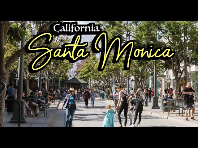 Santa Monica Place & 3rd Street Promenade Walking Tour 🇺🇸 California, USA, Travel Guide, [4K HDR]