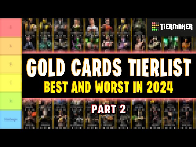 MK Mobile. 2024 Gold Cards Tier List. The Best and Worst Gold Cards in The Game. Part 2.