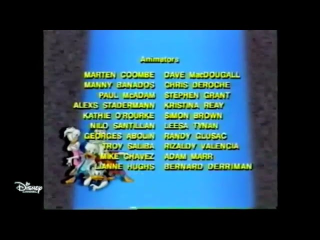 Disney Channel Northwest - Quack Pack - End Credits