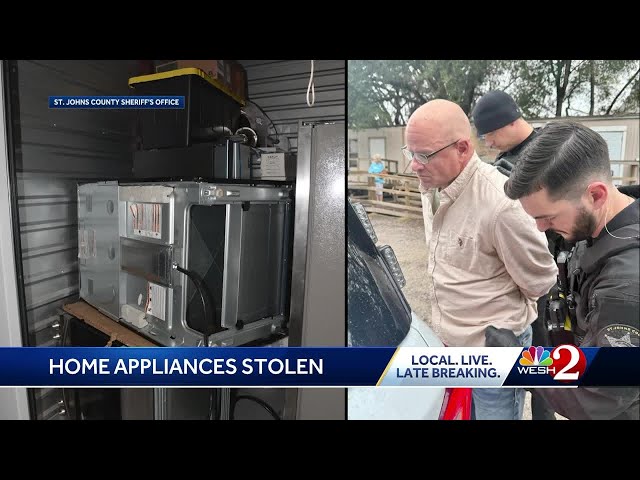 Central Florida man accused of stealing appliances from construction sites