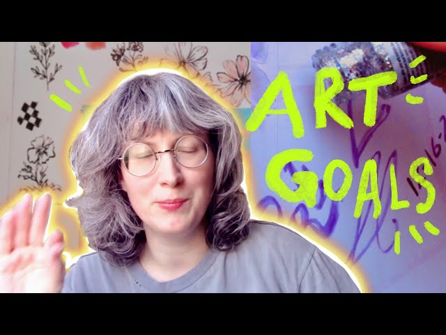 let's get embarrassed! 2023 creative goals, my "new" sketchbook, anatomy resources + more...art vlog