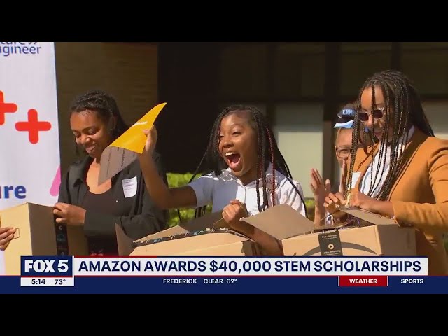 Amazon surprises Prince George's County STEM students with $40K Future Engineer scholarships