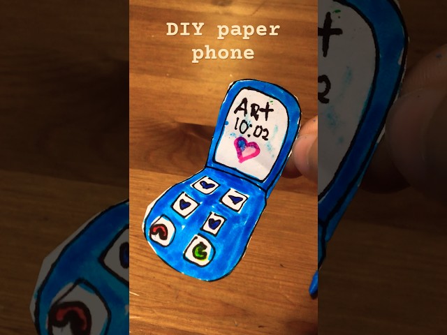 Art idea paper phone #cute #art #ideas