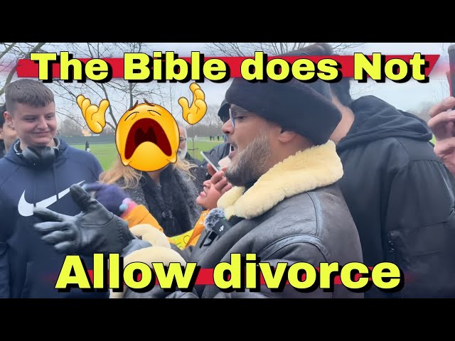 Why the Bible does not allow women to divorce ‼️#dawah #jesus #streetdawah