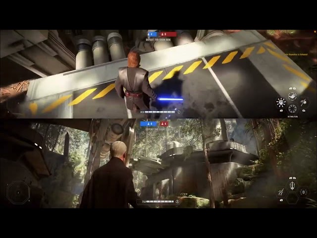 Battlefront 2 with d1 the 2017 game not the original game and background music d1 is my brother